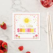 Little sunshine papier servet roze gouden limonade (Insitu)
