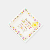 Little sunshine papier servet roze gouden limonade (Hoek)
