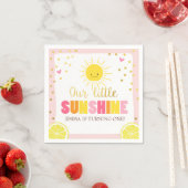 Little sunshine papier servet roze gouden limonade (Insitu)