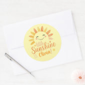 Little Sunshine Personalized Ronde Sticker (Envelop)