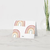 Little Sunshine Rainbow Dank u kaart (Achterkant)