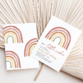 Little Sunshine Regenboog Verjaardag uitnodiging