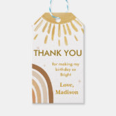 Little Sunshine Regenboog Verjaardagscadeau Label Cadeaulabel (Voorkant)