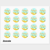 Little Sunshine - Spring Baby shower Ronde Sticker (Vel)