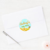 Little Sunshine - Spring Baby shower Ronde Sticker (Envelop)