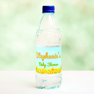 Little Sunshine - Spring Baby shower Waterfles Etiket