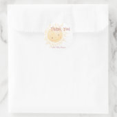 Little Sunshine Theme Bedankt Ronde Sticker (Tas)