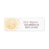 Little Sunshine Theme Etiket (Voorkant)
