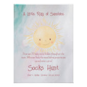 Little Sunshine Theme Shower Sock Hunt Perfect Poster (Voorkant)