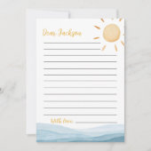 Little Sunshine Time Capsule Notitie Bericht Kaart (Voorkant)