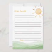 Little Sunshine Time Capsule Notitie Bericht Kaart (Voorkant)