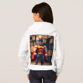 Little Superhero Boy 3D Cartoon - Sterk & Glimlach (Achterkant volledig)