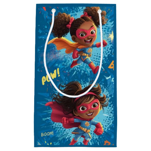 Little Superheroes Party Klein Cadeauzakje (Voorkant)