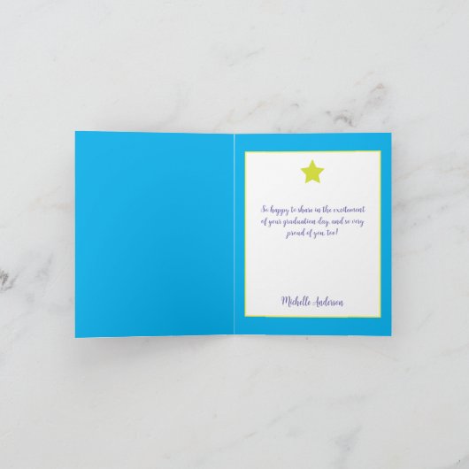 Little Superstar-Afstuderen card Bedankkaart (Binnen)