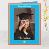 Little Superstar-Afstuderen card Kaart (Gele Bloem)