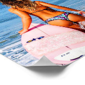 Little Surfer Girl Poster (Hoek)