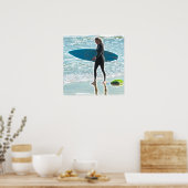 Little Surfer Girl Poster (Keuken)