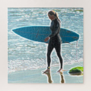 Little Surfer Girl Puzzle Legpuzzel