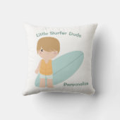 Little Surfer guy Cute Baby Surfboard  Kussen (Achterkant)