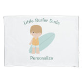 Little Surfer guy personaliseert Kussensloop (Voorkant)