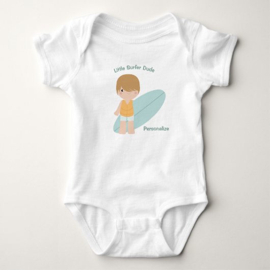 Little Surfer guy personaliseert Romper (Voorkant)