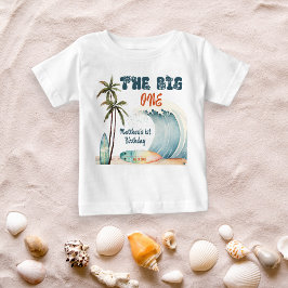 Little Surfer Wave Verjaardags T-Shirt