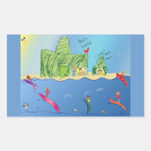 Little Surfers Stickers (Voorkant)