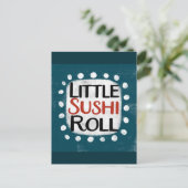 Little Sushi Roll Briefkaart (Staand voorkant)