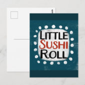 Little Sushi Roll Briefkaart (Voorkant / Achterkant)