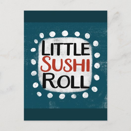 Little Sushi Roll Briefkaart (Voorkant)