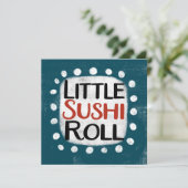 Little Sushi Roll Wenskaart Kaart (Staand voorkant)