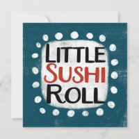 Little Sushi Roll Wenskaart