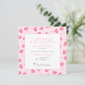 Little Sweeite Baby shower Invitation Kaart (Staand voorkant)