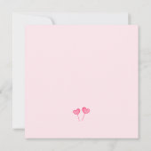 Little Sweeite Baby shower Invitation Kaart (Achterkant)