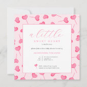 Little Sweeite Baby shower Invitation Kaart (Voorkant)