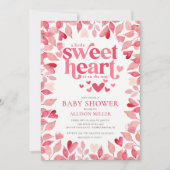 Little Sweeite Baby shower Invitation Kaart (Voorkant)