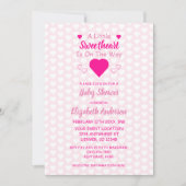 Little Sweeite Baby shower Invitation Kaart (Voorkant)