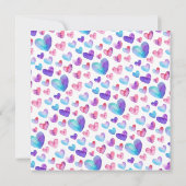 Little Sweeite Hearts Boys Baby shower Invitati Kaart (Achterkant)