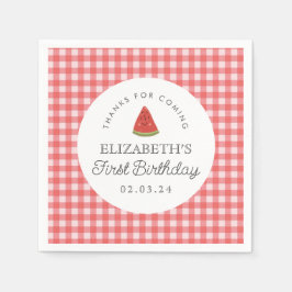 Little Sweet Melon Eerste Verjaardag Servet