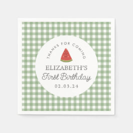 Little Sweet Melon Eerste Verjaardag Servet