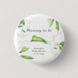 Little Sweet Pea Baby Shower - aanstaande moeder Ronde Button 3,2 Cm