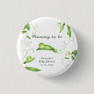 Little Sweet Pea Baby Shower - aanstaande moeder Ronde Button 3,2 Cm