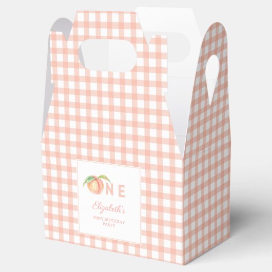 Little Sweet Peach Verjaardag Bedankt voor je koms Bedankdoosjes (Geopend)