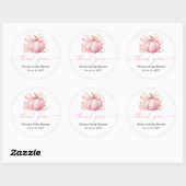 Little Sweet Pumpkin Baby shower Bedankt Ronde Sticker (Vel)