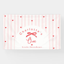 Little Sweetheart 1st Birthday Coquette Bow Spandoek