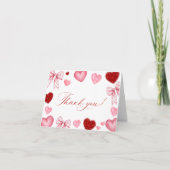 Little Sweetheart Baby Shower, Baby Shower  Bedankkaart (Voorkant)