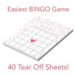 Little Sweetheart Baby shower Bingo Game Tear Offs Notitieblok