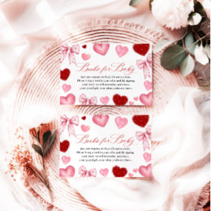 Little Sweetheart Baby Shower, Boeken voor Baby Informatiekaartje