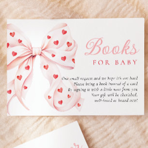 Little Sweetheart Baby shower Boeken voor Baby Informatiekaartje