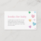 Little Sweetheart Baby shower Boeken voor Baby Kaa Visitekaartje (Voorkant)